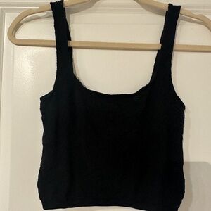 Anthropologie Cropped Tank - Black